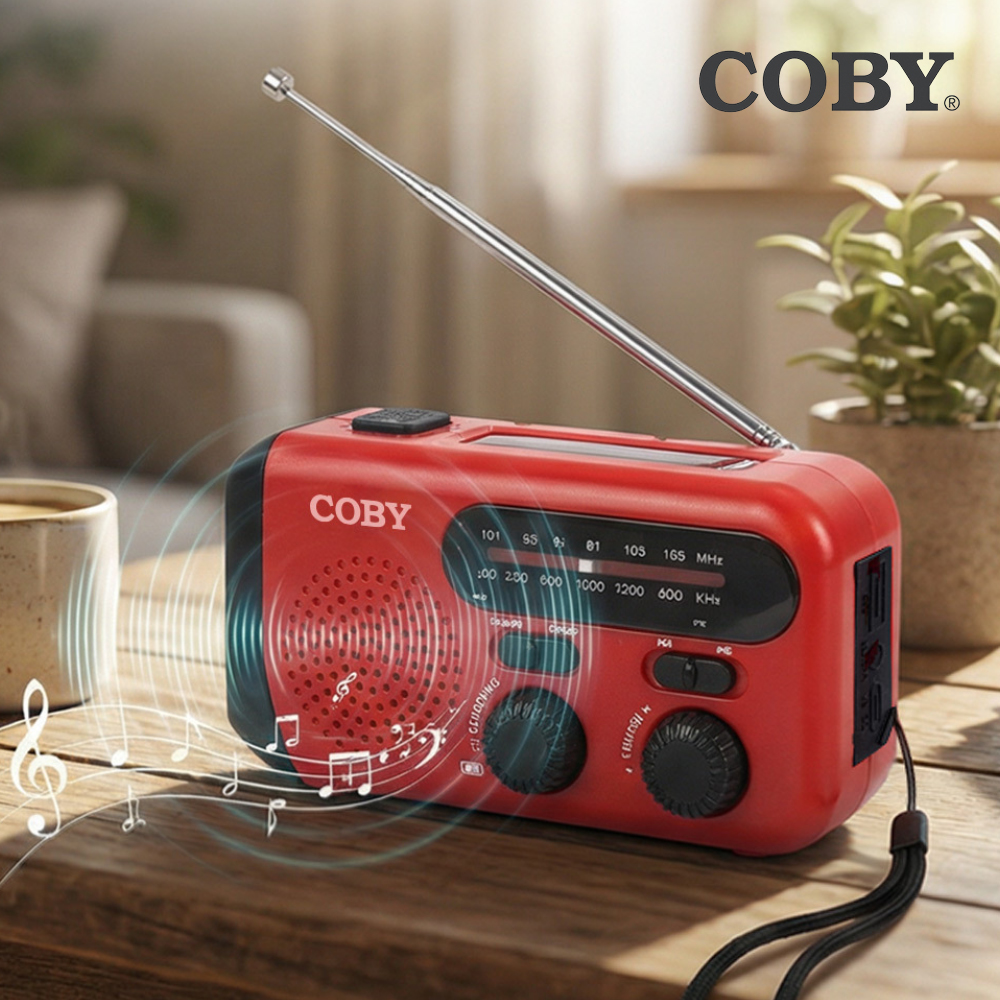 COBY SOS119 크랭크 라디오 재난방송 비상사이렌 스마트폰충전 초경량 재난라디오 - 상세 이미지 3
