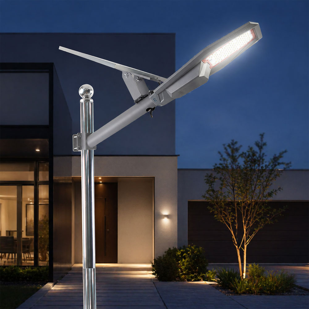 솔라콤 태양열 가로등 태양광 정원등 LED 조명 실버 200W - 상세 이미지 3