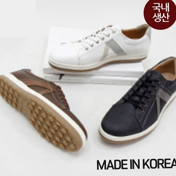 수제화 남성 캐주얼화 페니 남성 로퍼 고무창 정장화 가죽 - 상품 이미지