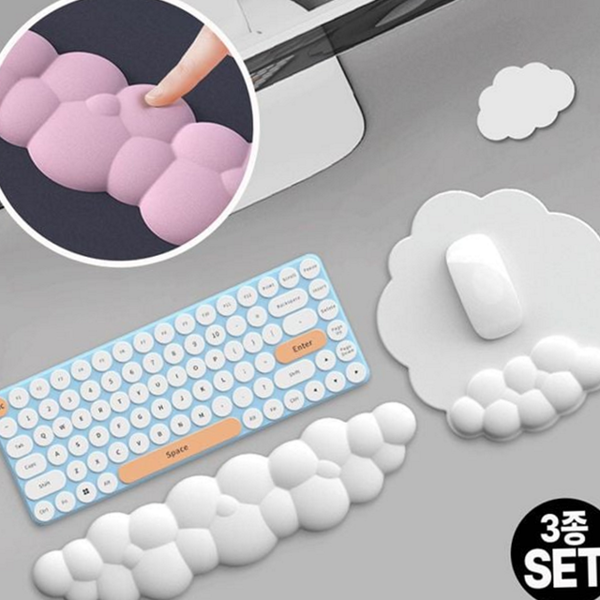 인체공학 키보드 손목 받침대 실리콘 마우스 손목 받침대 사무용 컴퓨터 - 상품 이미지