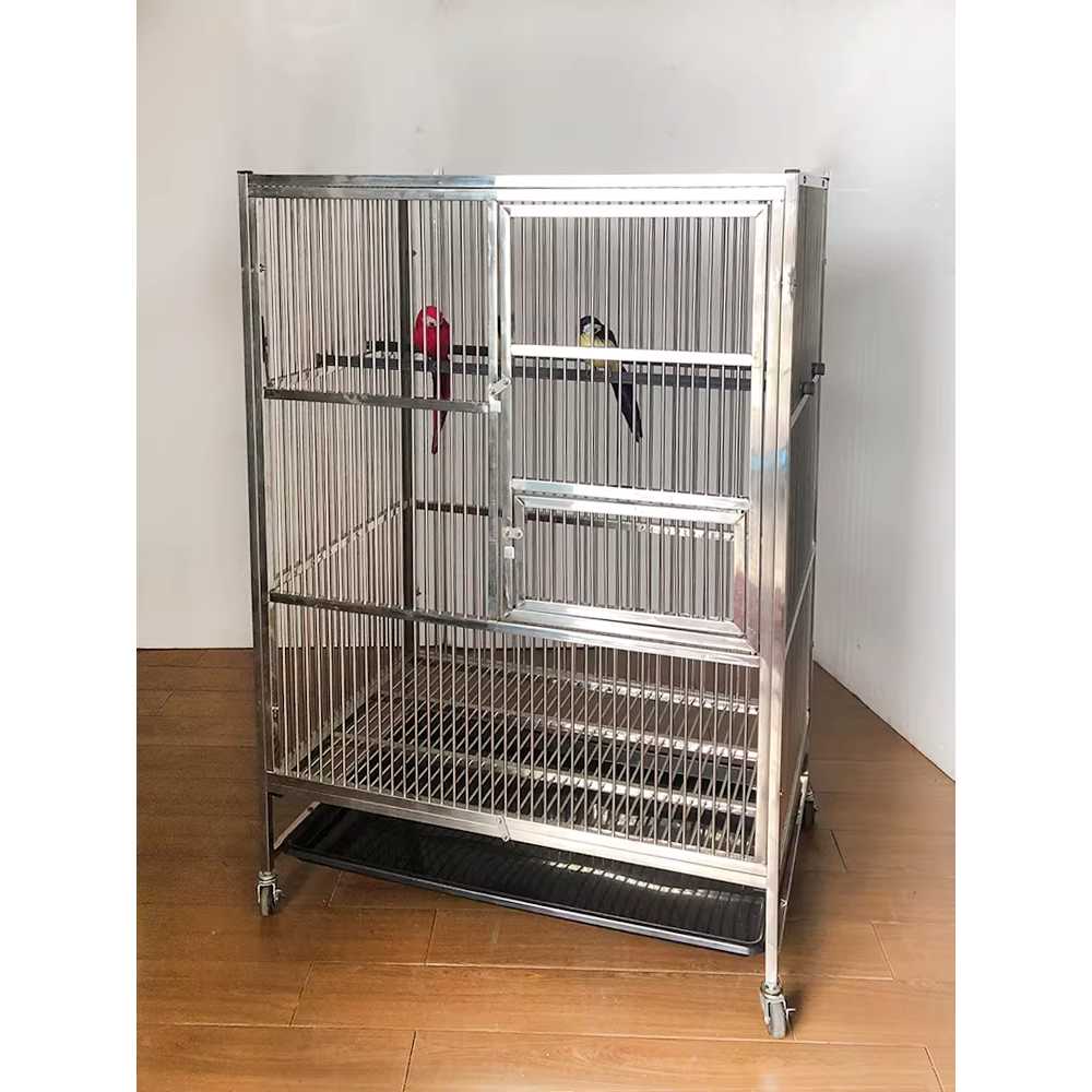 새장 스테인레스 앵무새장 반려동물 케이지 하우스 62x58x100 - 상세 이미지 2