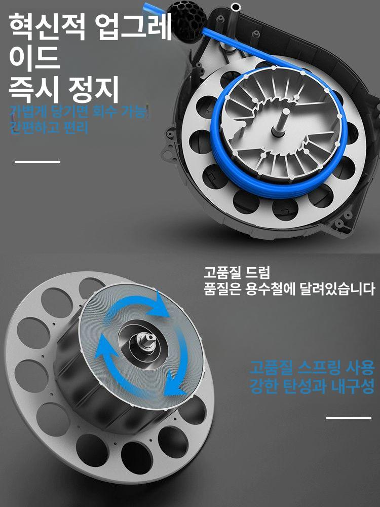 벽걸이 에어호스릴 자동 장비 산업용 수납 고압 릴 에어릴 공압 워터릴 - 상세 이미지 4
