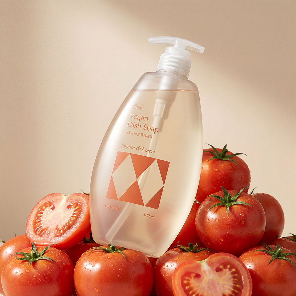 [수세미 증정] 라브아 비건 주방세제 토마토 앤 리프 500ml, 2개 - 상세 이미지 3
