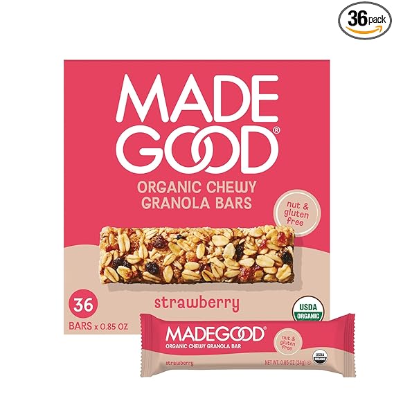 MadeGood 딸기 그래놀라 바 36개입 글루텐 프리 이미지 7