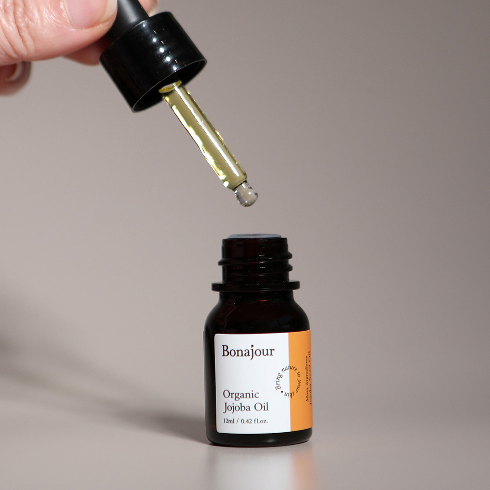 보나쥬르 비건 유기농 호호바오일 / 고보습 100% 오가닉 냉압착 페이스오일 12ml - 상품 이미지