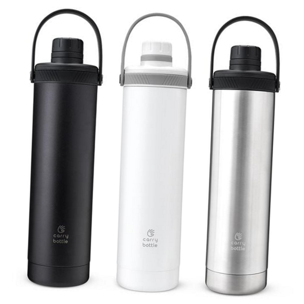 데일리 보온 텀블러 휴대용 손잡이 텀블러 600ml 스테인리스 - 상품 이미지