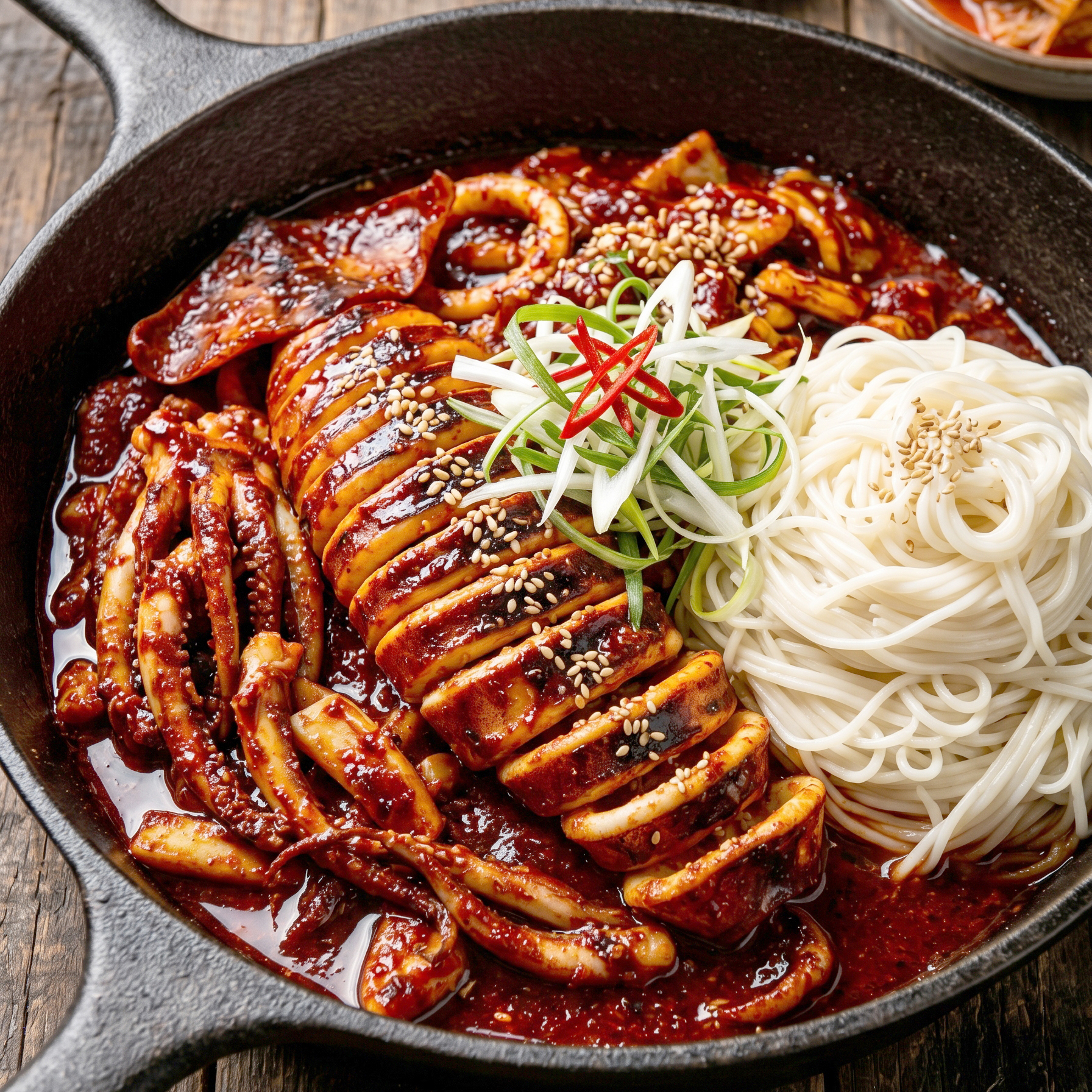 키치온 팔당 불오징어 매운 오징어 볶음 캠핑 음식 밀키트 매운맛, 420g, 2개 이미지 2