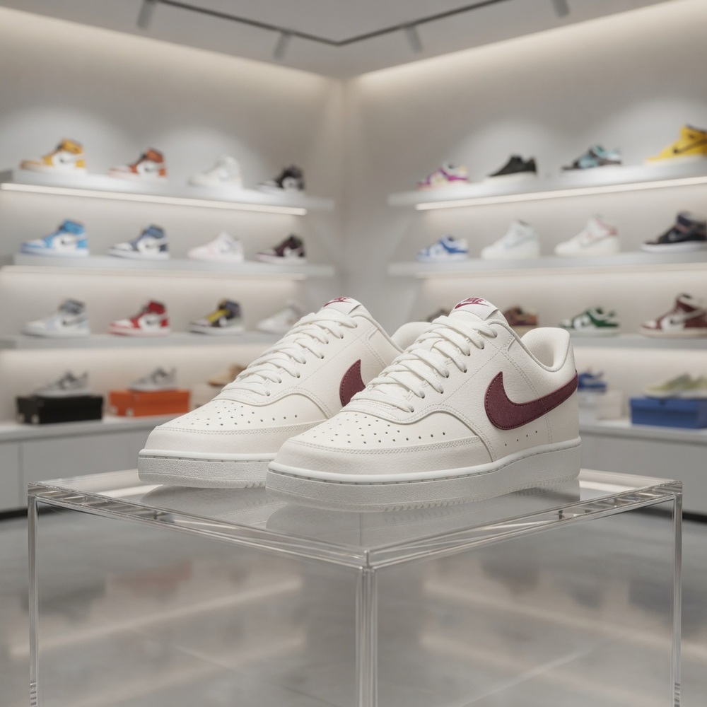 나이키 코트 비전 로우 넥스트 네이처 운동화 스니커즈 여성 친환경 라이프스타일 DH3158-012 - 상품 이미지