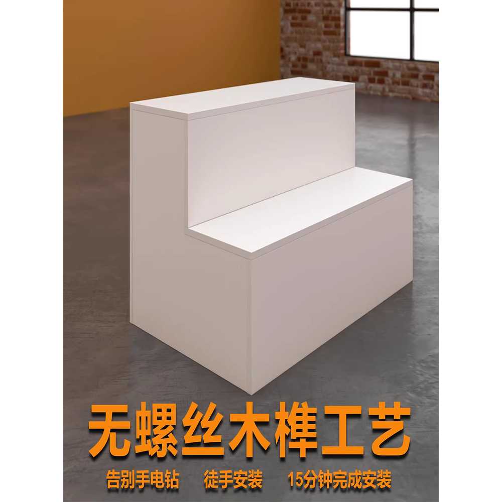 계단식 상품 진열대 꽃집 디스플레이 선반 스탠드 랙 80x75x75 - 상세 이미지 5