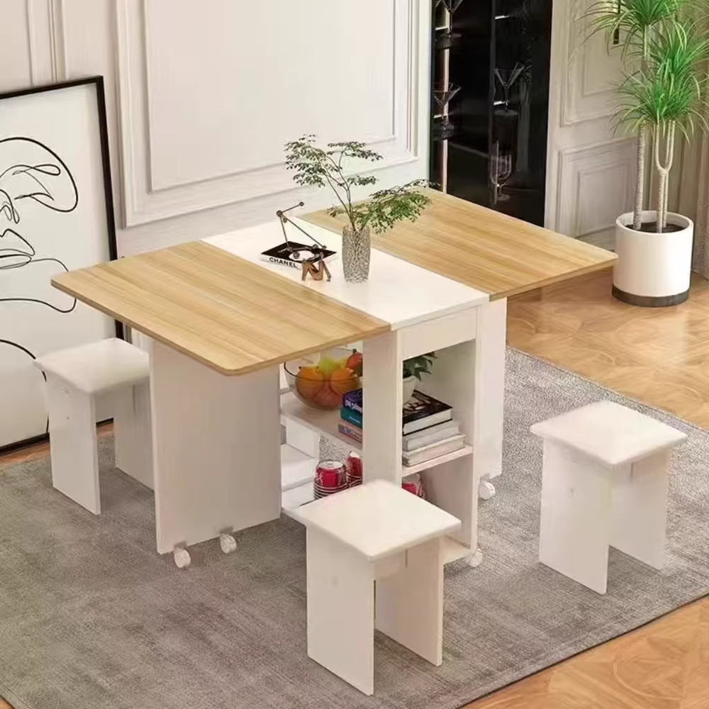 접이식 식탁 모듈 테이블 원룸 다용도 폴딩 확장형 선반 이미지 6