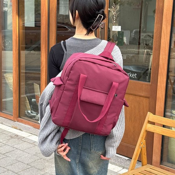 경량 여성 백팩 투웨이 여성 백팩 토트 데일리 캠퍼스 - 상품 이미지