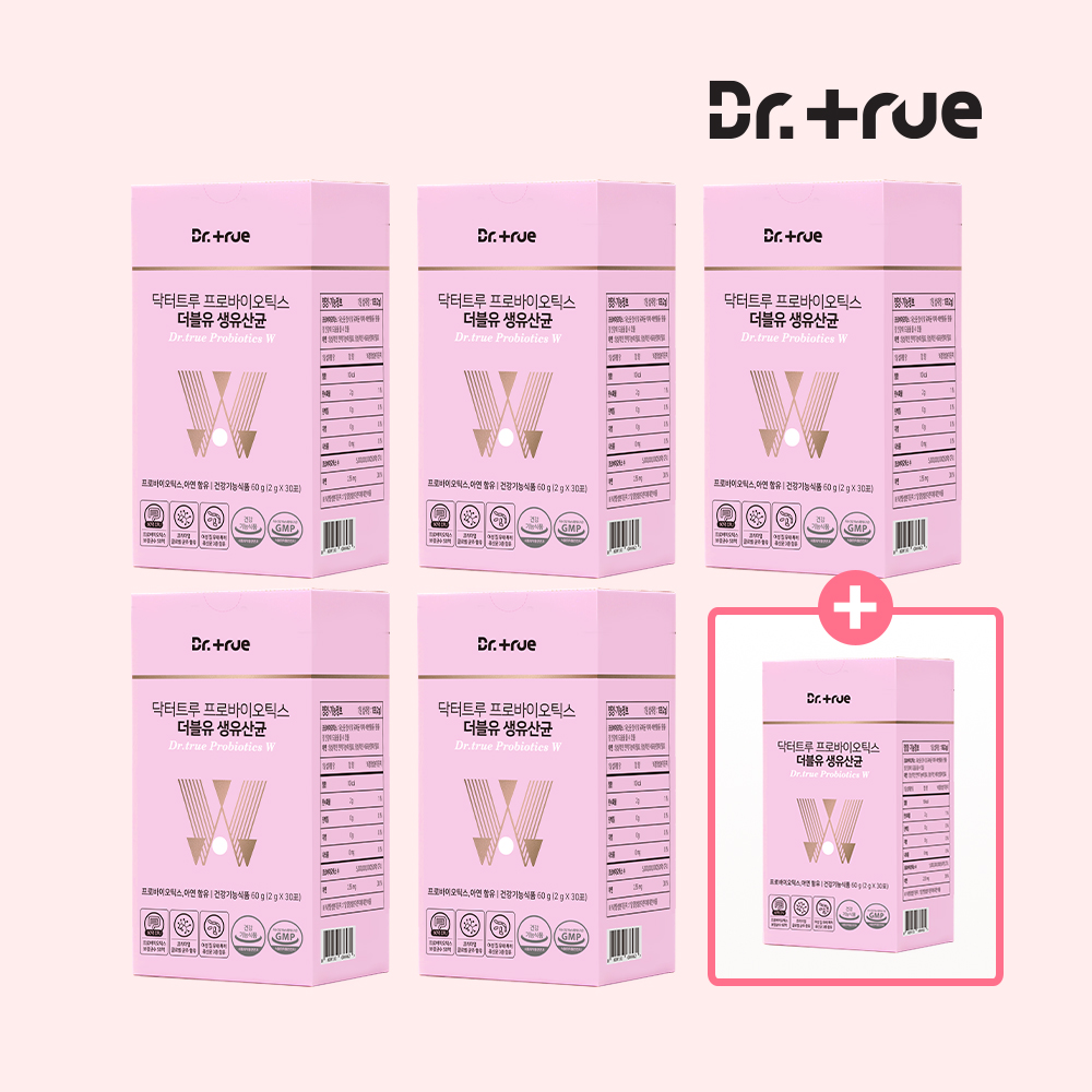 닥터트루 특허 락토바실러스 프로바이오틱스 더블유 유산균 30포, 6개 대표 이미지