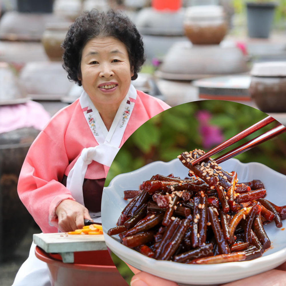 고추장마늘쫑장아찌 국산재료 반찬 1kg 순창 내고향 - 상품 이미지
