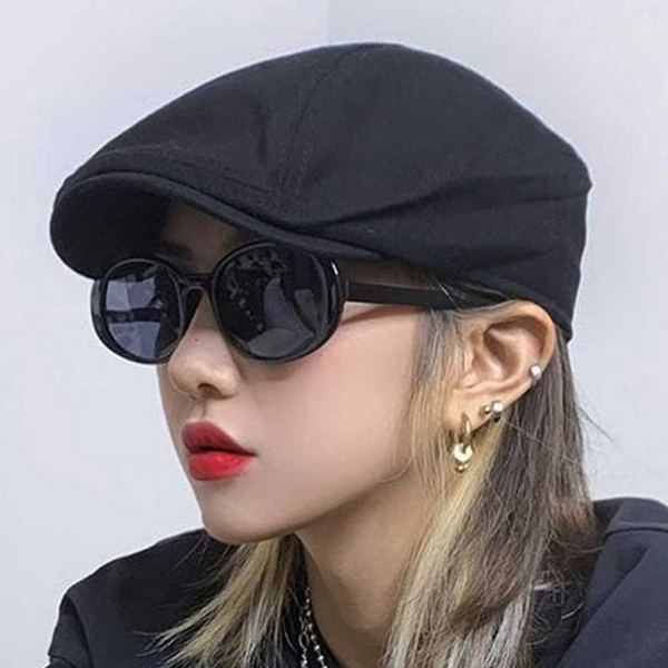 베이직 남성 헌팅 캡 데일리 여성 헌팅 캡 빈티지 솔리드 - 상품 이미지