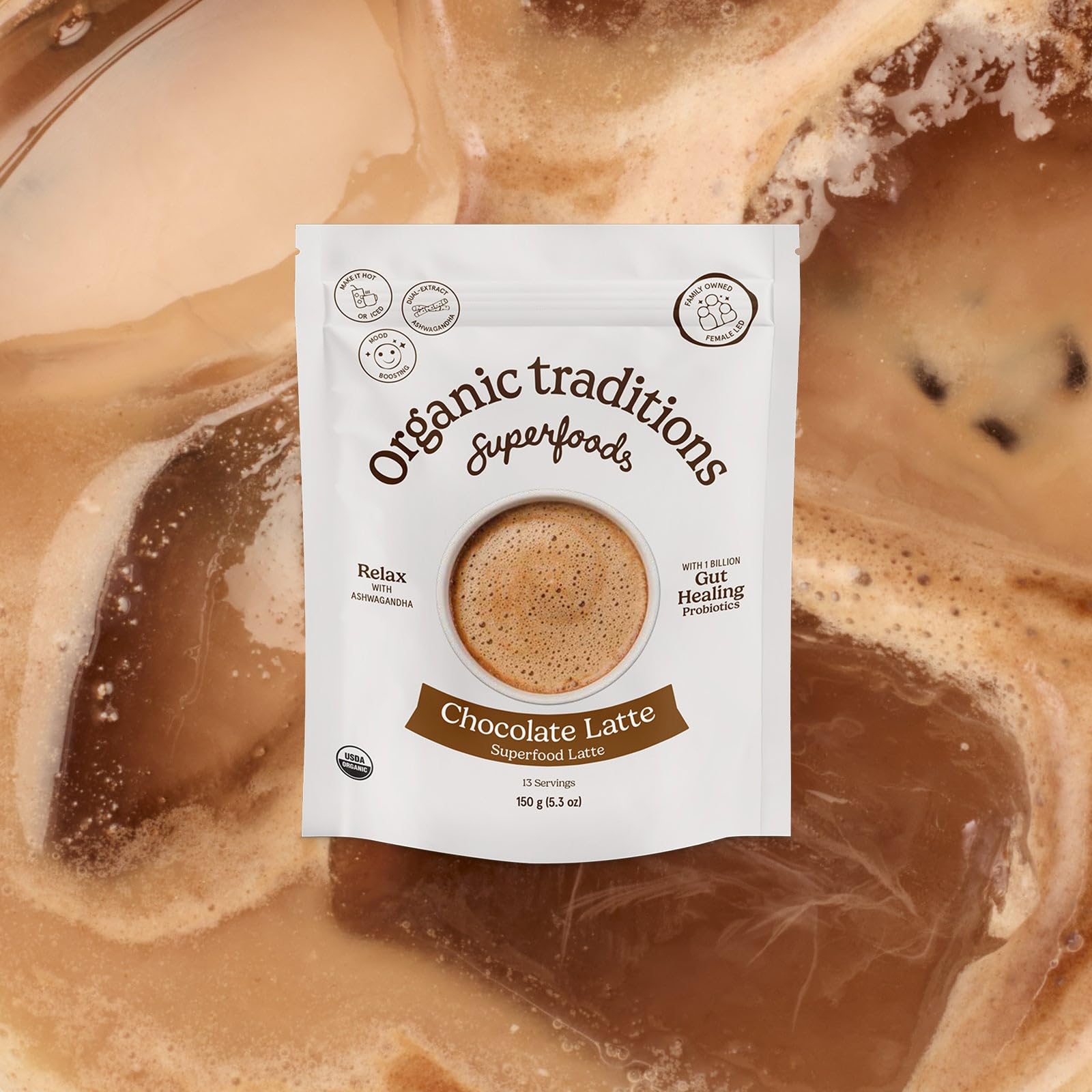 오가닉 트레디션스 슈퍼푸드 초콜릿 라떼 150g 이미지 6