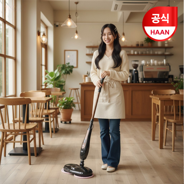 한경희 물걸레청소기 마이스터 스팀 AM-7500BG [살균케어+물분사기능+트윈헤드]