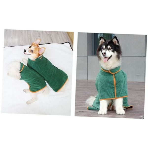 드라이 강아지 가운 목욕타올 고양이 가운 반려동물 극세사 수건 - 상품 이미지