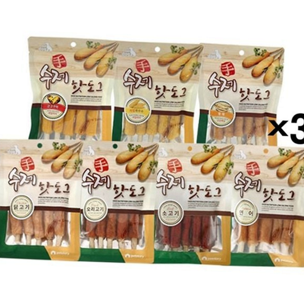 황태 애견 수제 간식 핫도그 강아지 수제 간식 반려동물 영양 - 상품 이미지