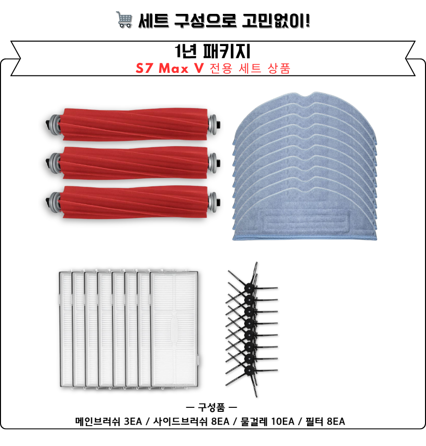 [호환] 로보락 S7 MaxV 소모품 필터 2EA - 상세 이미지 3