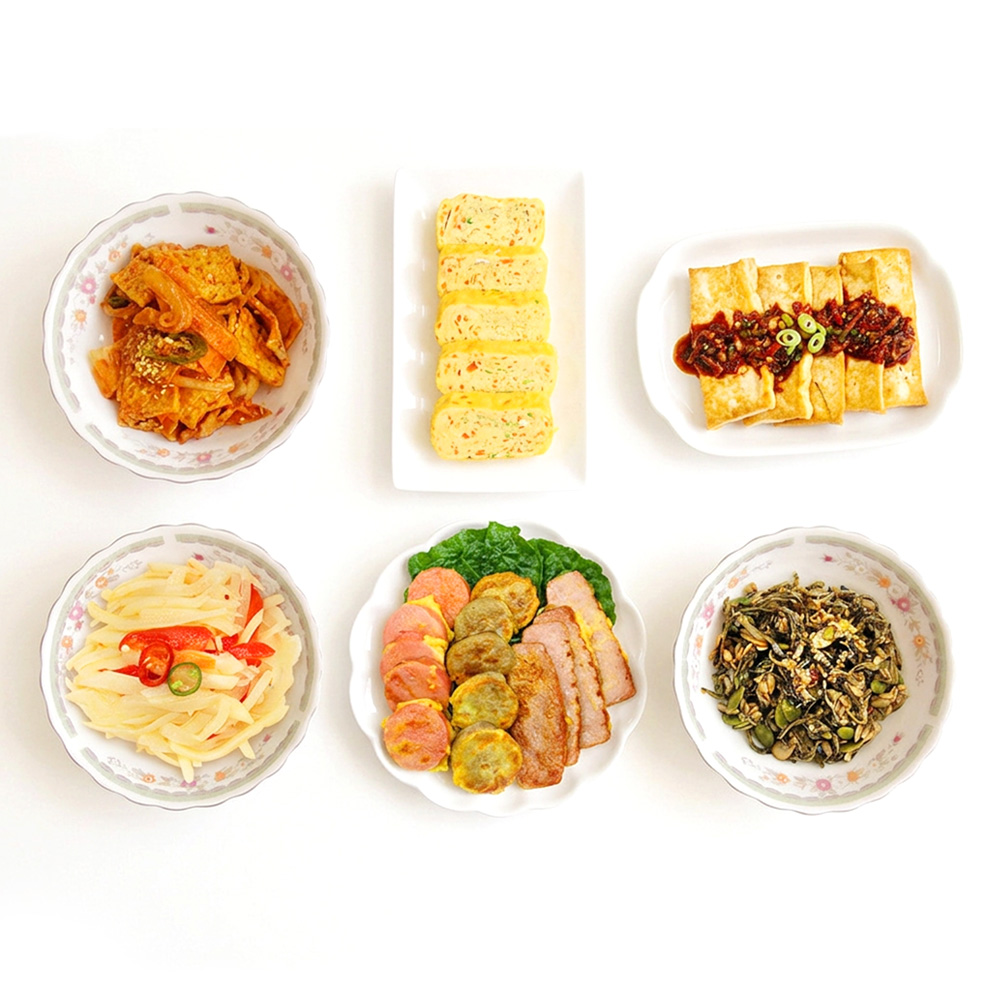 가정식 수제반찬 당일만든 반찬 견과류멸치 감자볶음 어묵볶음 간장두부구이 계란말이 소시지모듬 - 상품 이미지