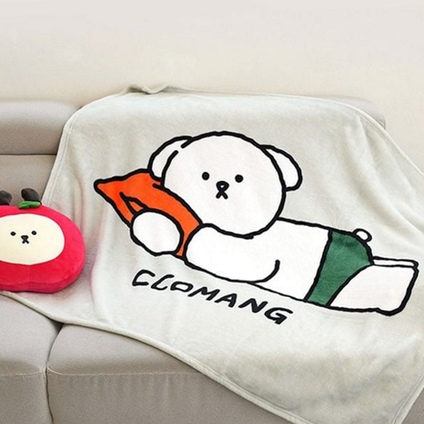 부드러운 극세사 담요 캠핑 따뜻한 담요 사계절 겨울 휴대용 - 상품 이미지