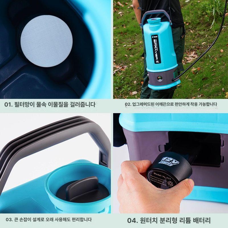 자동 분무기 화분 자동차 전기건 썬팅 도구 압축 습식 휴대용 코팅 충전 연무기 이미지 6