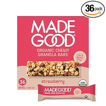 MadeGood 딸기 그래놀라 바 36개입 글루텐 프리 - 상세 이미지 2
