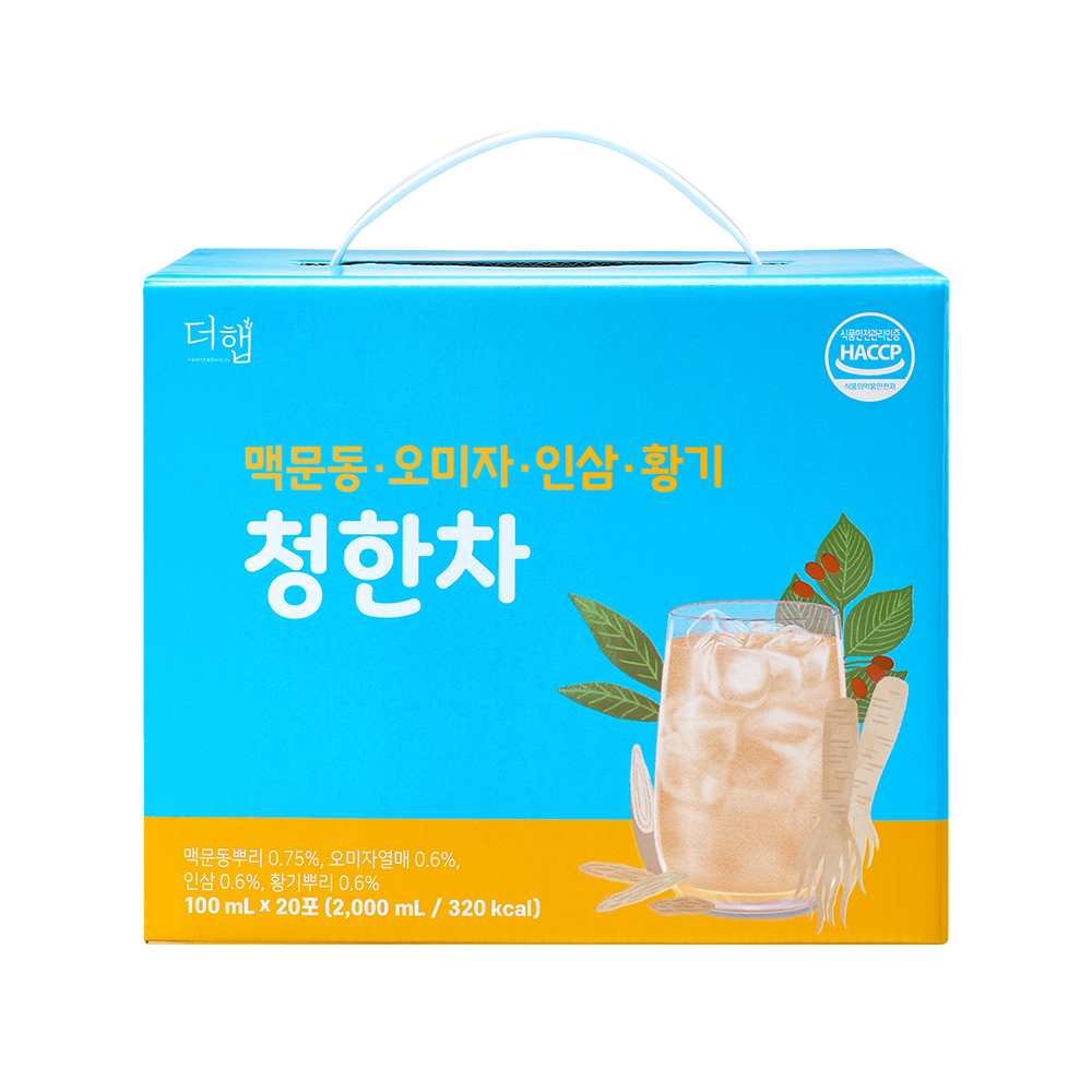 더햅 청한차 국산 생맥산차 황기 맥문동 오미자 인삼 효능 20개입, 1개 - 상세 이미지 2