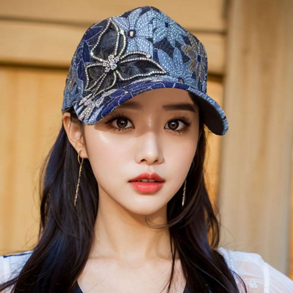 데일리 여성 볼캡 나비 여성 메쉬 모자 여름 - 상품 이미지