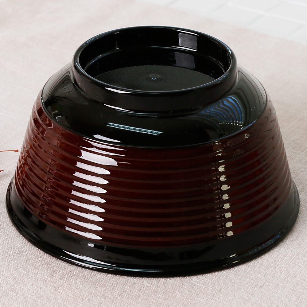 칠기 멜라민 장국 국물 그릇 작은 미니 밥그릇 밥공기 11.4cm, 자주돈부리 - 상세 이미지 3