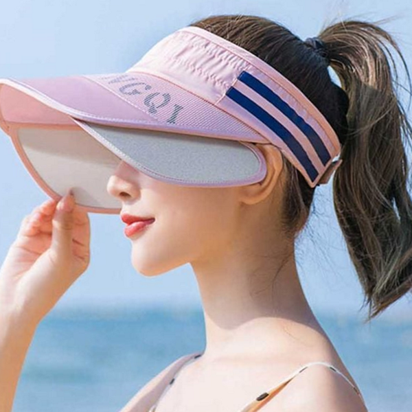 넓은 썬 캡 모자 날개형 여성 썬 캡 모자 데일리 - 상품 이미지