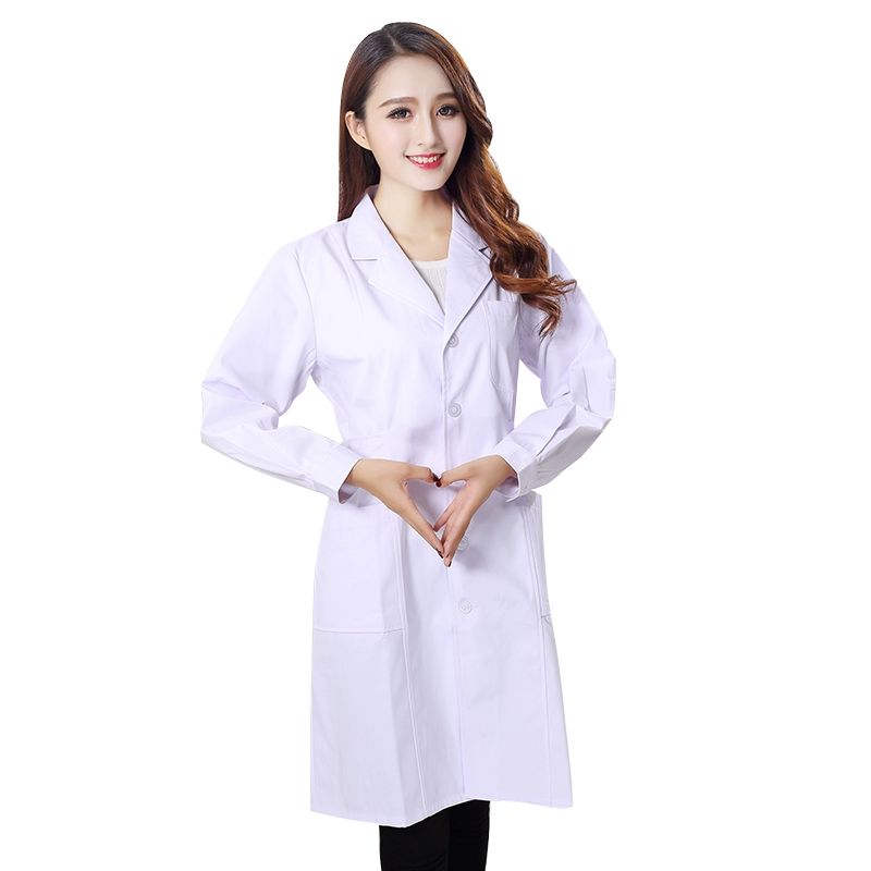 화학실험복 의사가운 빅사이즈 얇은 8XL 120.0 긴팔 허리라인 여성용 XS - 상품 이미지