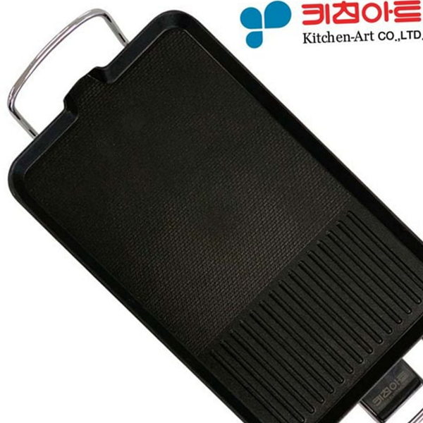 다용도 와이드 전기 그릴 논스틱 통주물 전기 그릴 가정용 - 상품 이미지