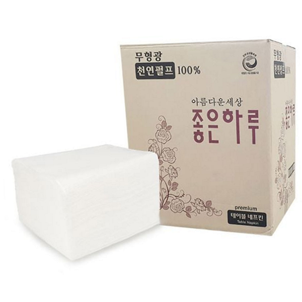 일회용 테이블 냅킨 업소용 식당 냅킨 대용량 펄프 - 상품 이미지
