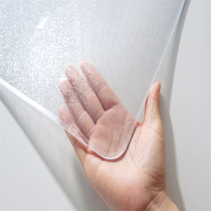 투명매트 식탁 유리대용 방수 테이블 엣지 기스방지 투명 1.0mm 50x100cm - 상세 이미지 3
