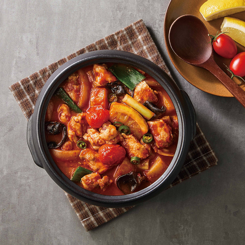 모두의맛집 청계산 부안애서 토마토 순살 닭볶음탕 밀키트 504g, 3개 - 상품 이미지