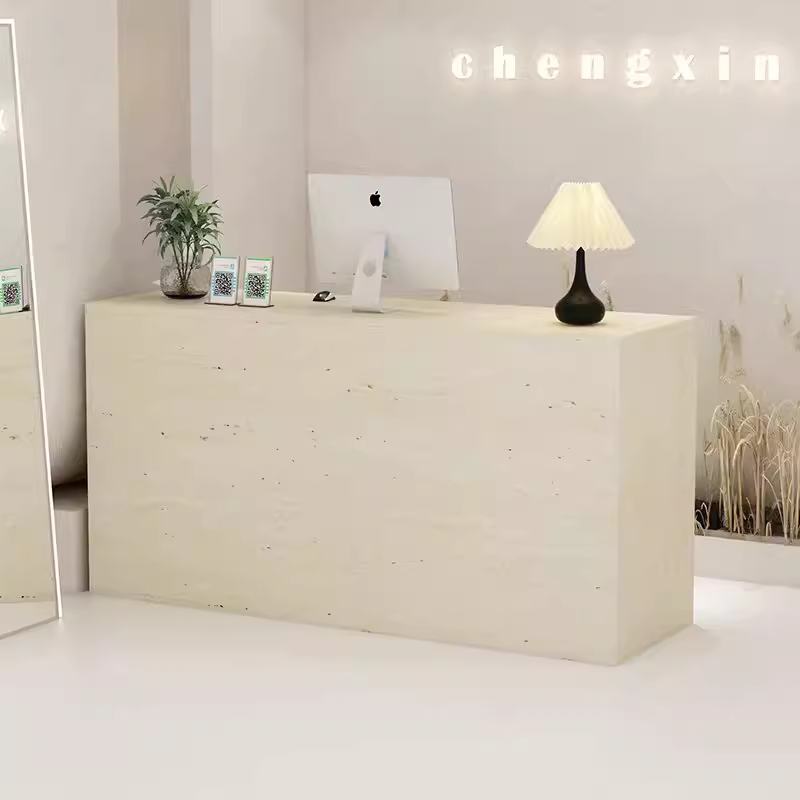 미용실 카운터 매대 매장 접수 테이블 안내데스크 검정색 80x60x100cm - 상세 이미지 2