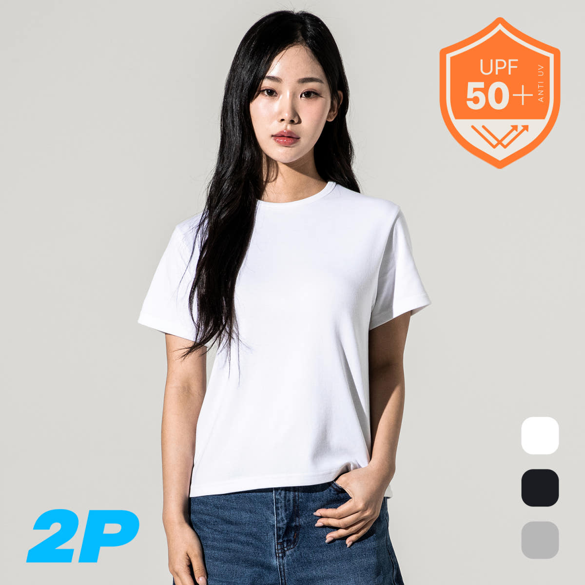 1+1 비침없는 여성 세미크롭 반팔티 티셔츠 FWT001 가격 비교 FOLIX 1+1 비침없는 여성 세미크롭 반팔티 티셔츠 FWT001