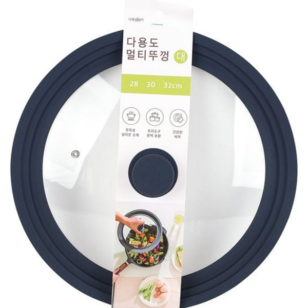 만능 다용도 멀티 뚜껑 투명 실리콘 냄비 뚜껑 프라이팬 가정용 - 상품 이미지