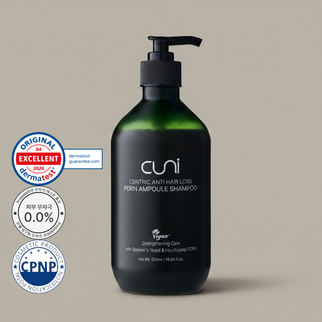 쿠니 PDRN 어성초 독일 맥주효모 두피진정 각질 유분제거 앰플 샴푸 500ml, 1개 - 상품 이미지