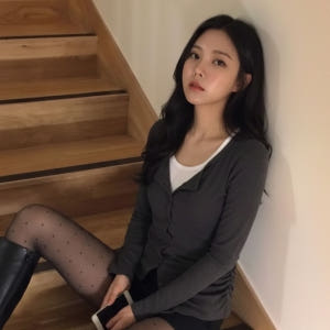 [N배송] 로엠 레이어드 가디건형 티셔츠 RMLWG24RTC 착용 후기 | 사이즈/핏 총정리 - 상품 이미지 1