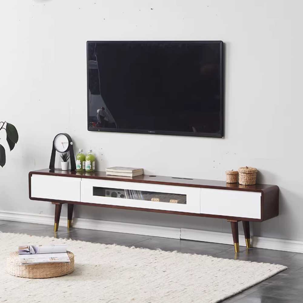 tv 장식장 거실장 아파트 원목 소품 진열 수납장 가구 140cm - 상세 이미지 4