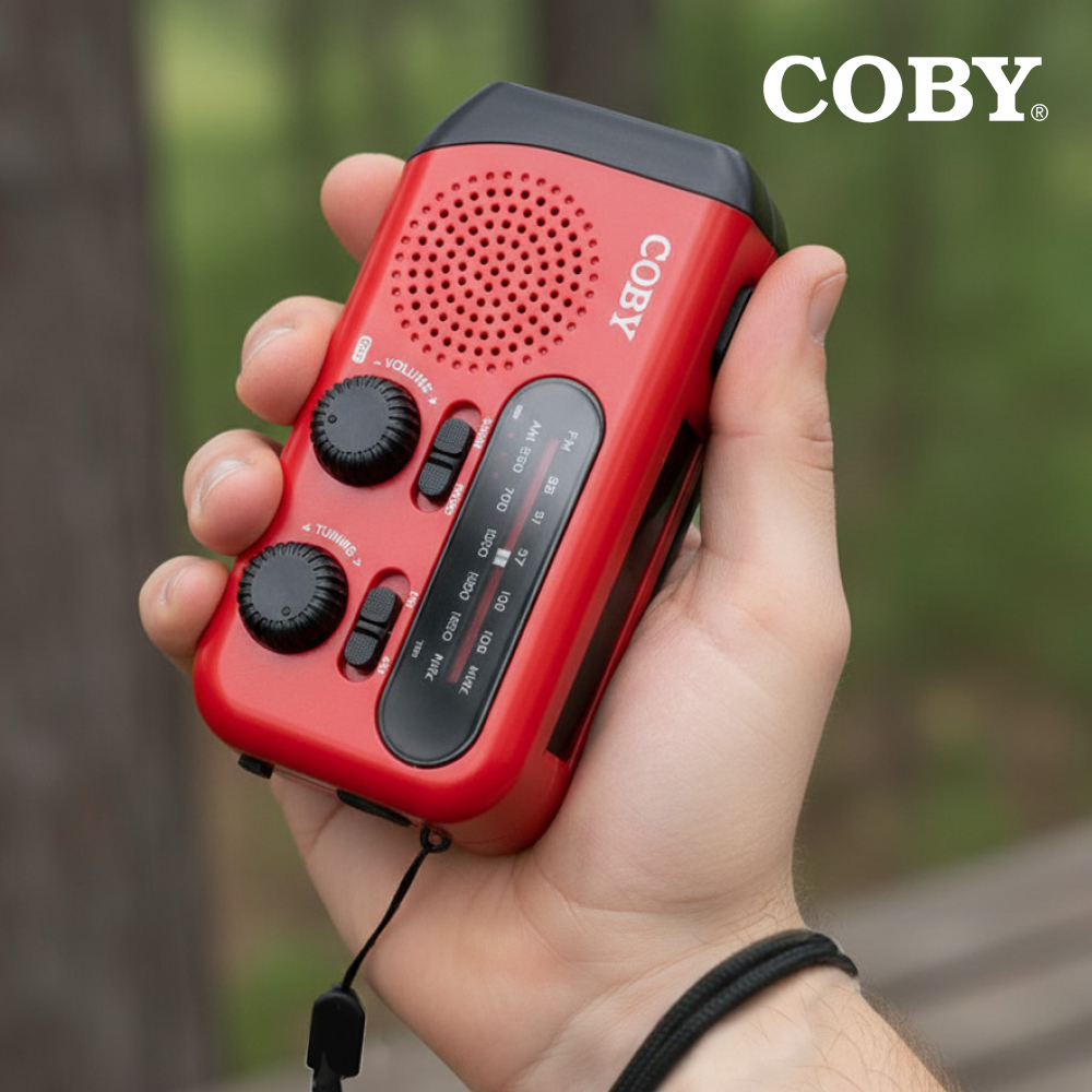 COBY SOS119 크랭크 라디오 재난방송 비상사이렌 스마트폰충전 초경량 재난라디오 이미지 6
