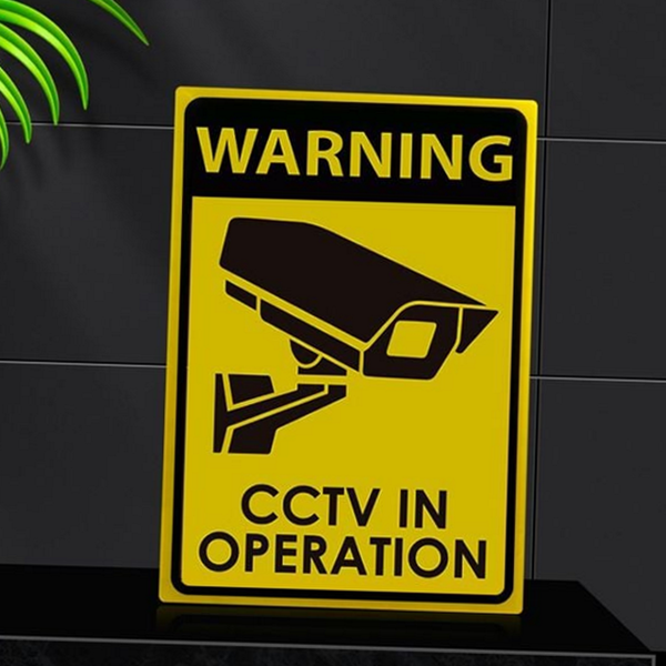 대형 cctv 안내판 야외용 cctv 경고판 매장 보안 - 상품 이미지