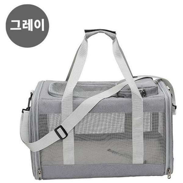 경량 반려동물 이동가방 통풍 반려동물 메쉬 캐리어 이동장 - 상품 이미지