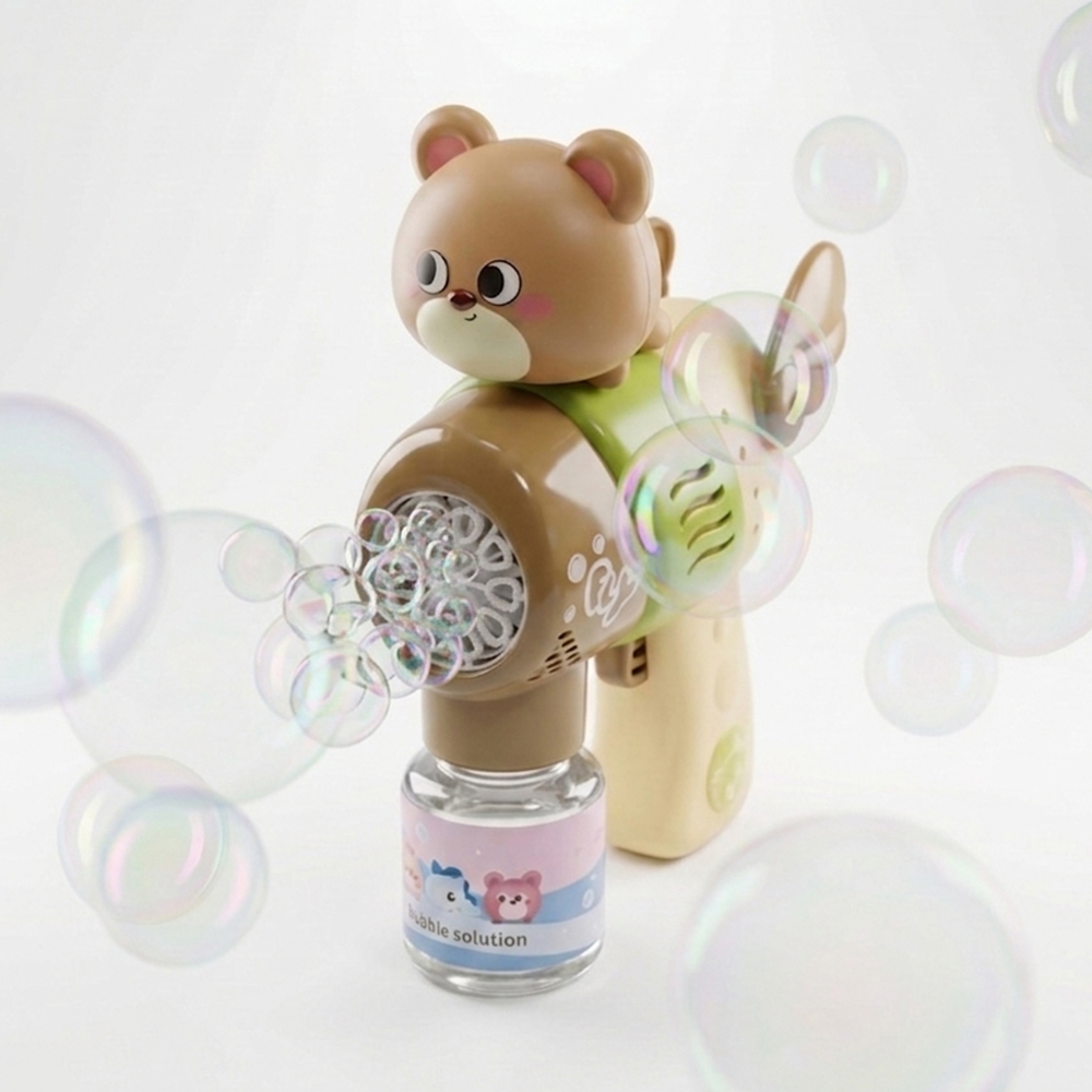 플레이맥스 불빛나는 LED 터보 자동 버블건 + 버블 용액 2개 세트 - 상세 이미지 2