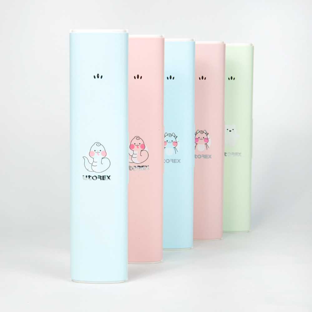 유토렉스 UV-C 무선 충전식 휴대용 칫솔살균기 폴라곰 여행 학교 사무실 UTC-29 민트 - 상세 이미지 4
