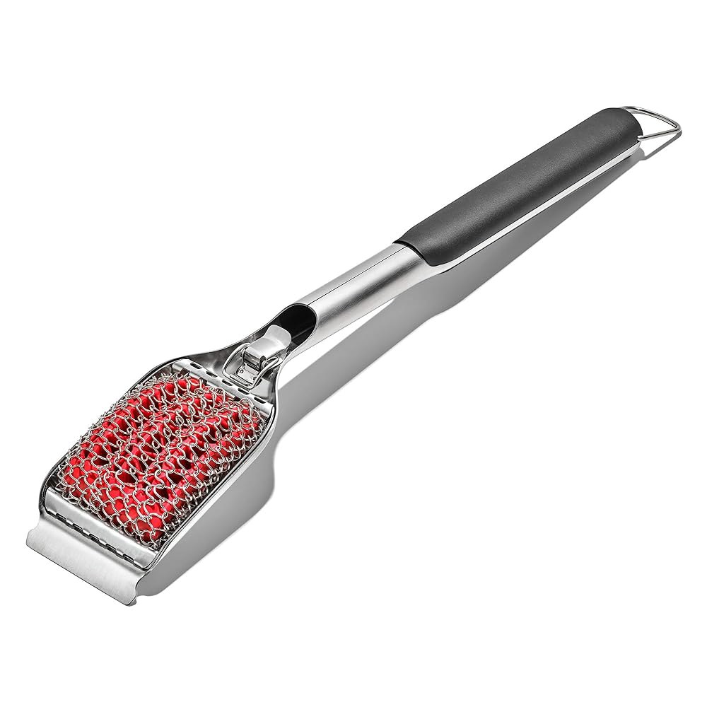 OXO 굿 그립 브리스틀 프리 코일 그릴 브러시와 교체 가능한 헤드 포함 Grill Brush - 상세 이미지 3