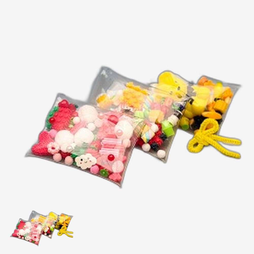 미니파우치 창의체험활동 키링DIY 클레이재료 집수업 키링만들기 파우치꾸미기 1인용 - 상품 이미지