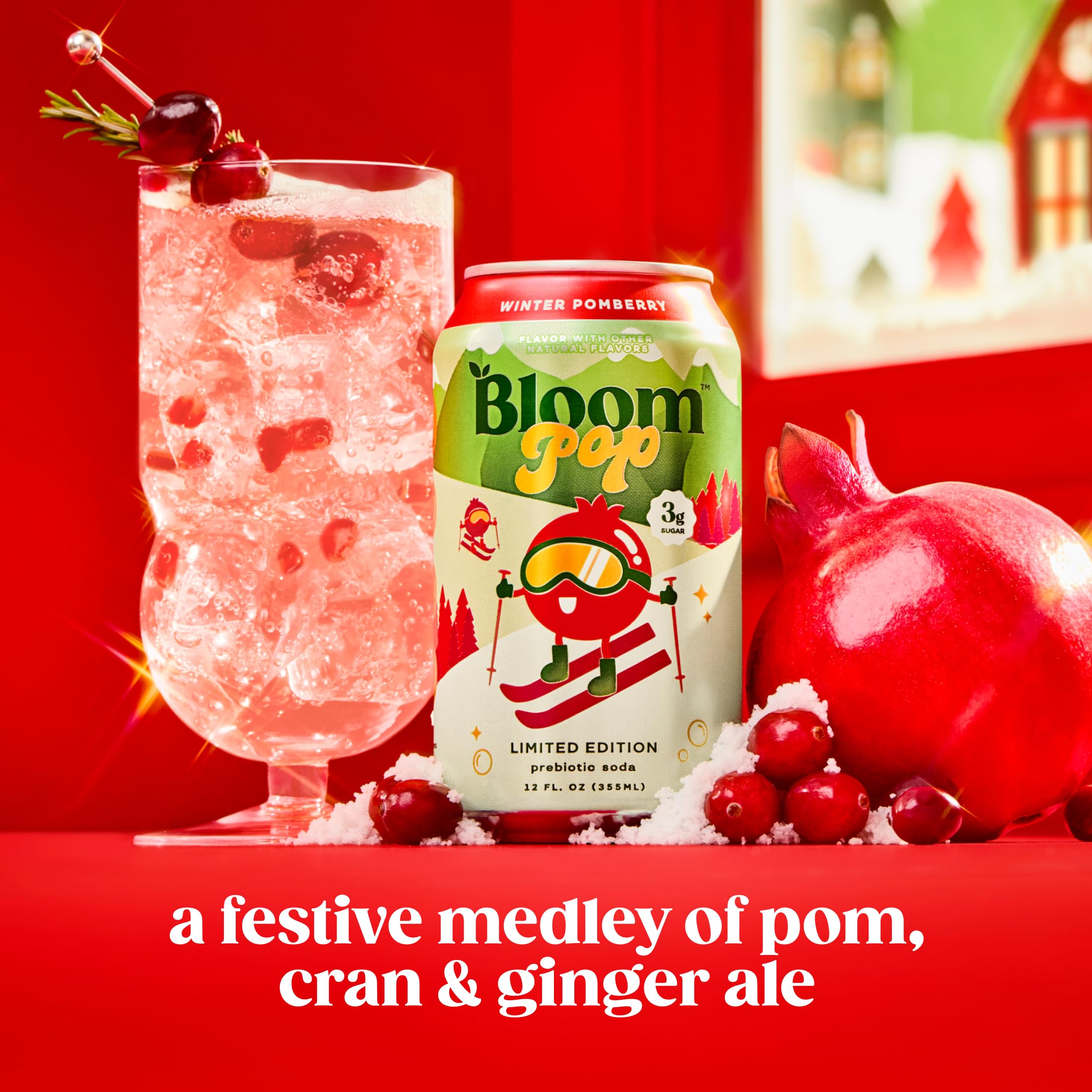 블룸팝 프리바이오틱 소다 윈터 폼베리 355ml 12캔 - 상세 이미지 2